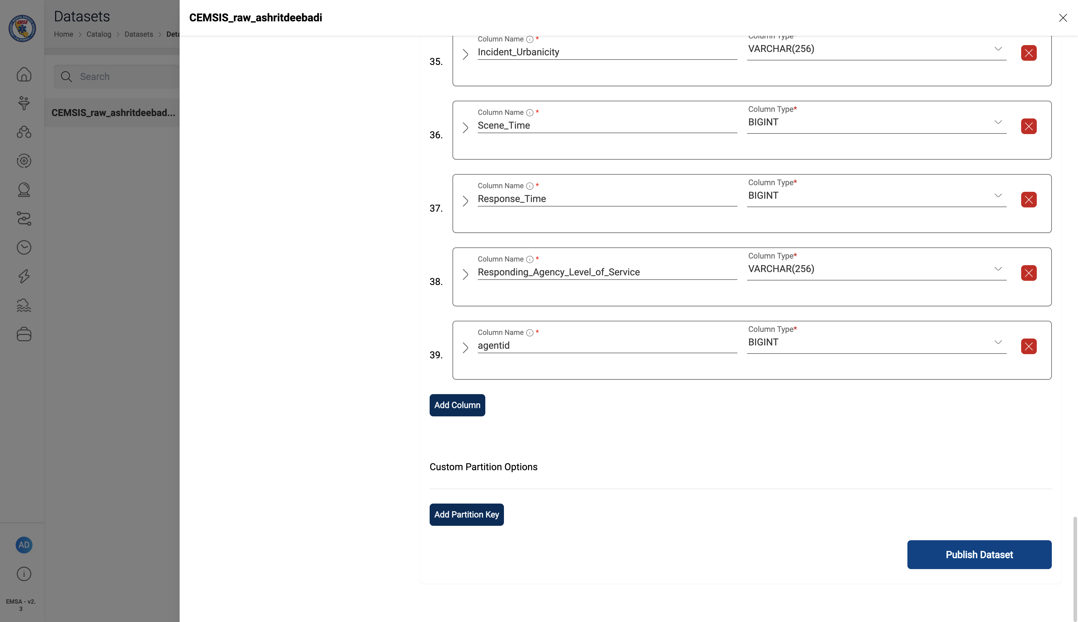 datasetschema